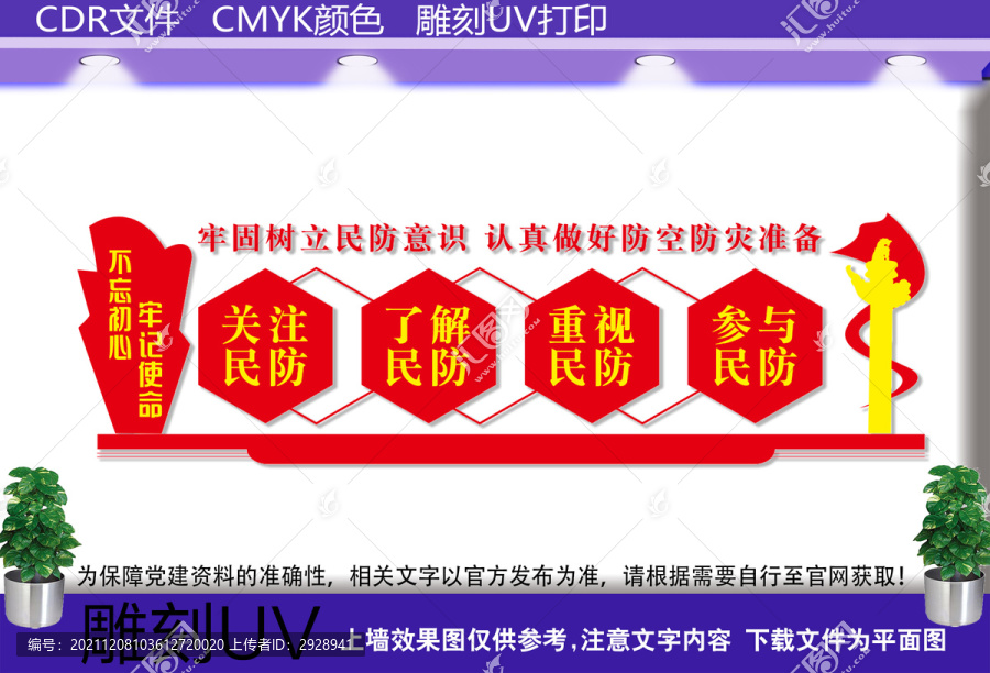 牢固樹立民防意識(shí)展板