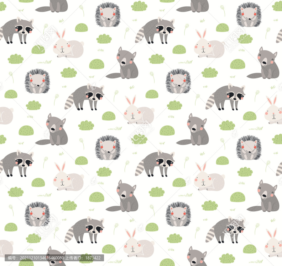灰白色動物草地背景