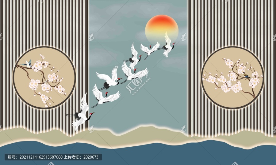 新中式格柵