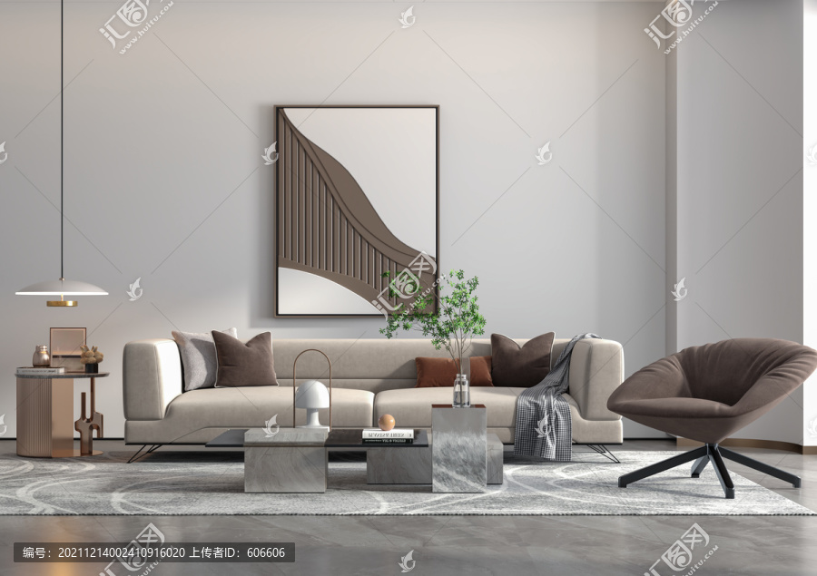 現(xiàn)代客廳空間墻布壁畫背景場(chǎng)景圖