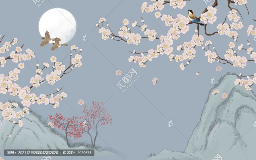 梅花背景墻