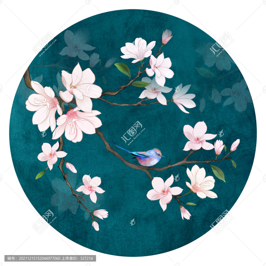 玉蘭花鳥