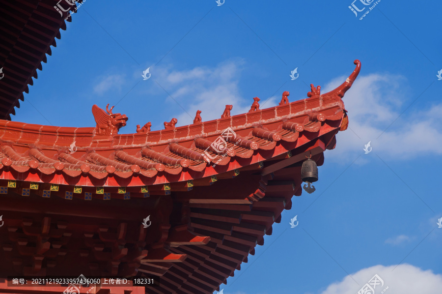中式传统建筑屋顶脊兽