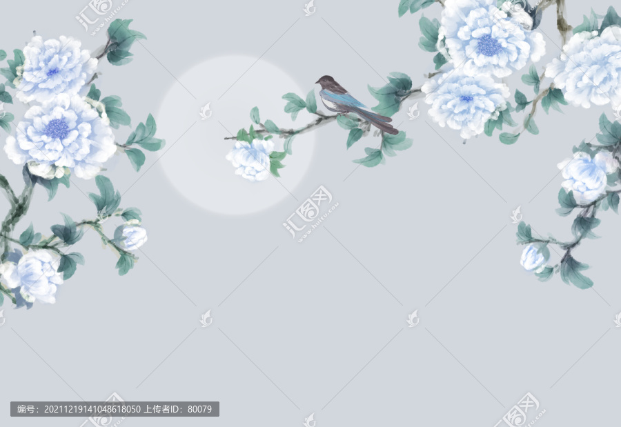 花鳥牡丹