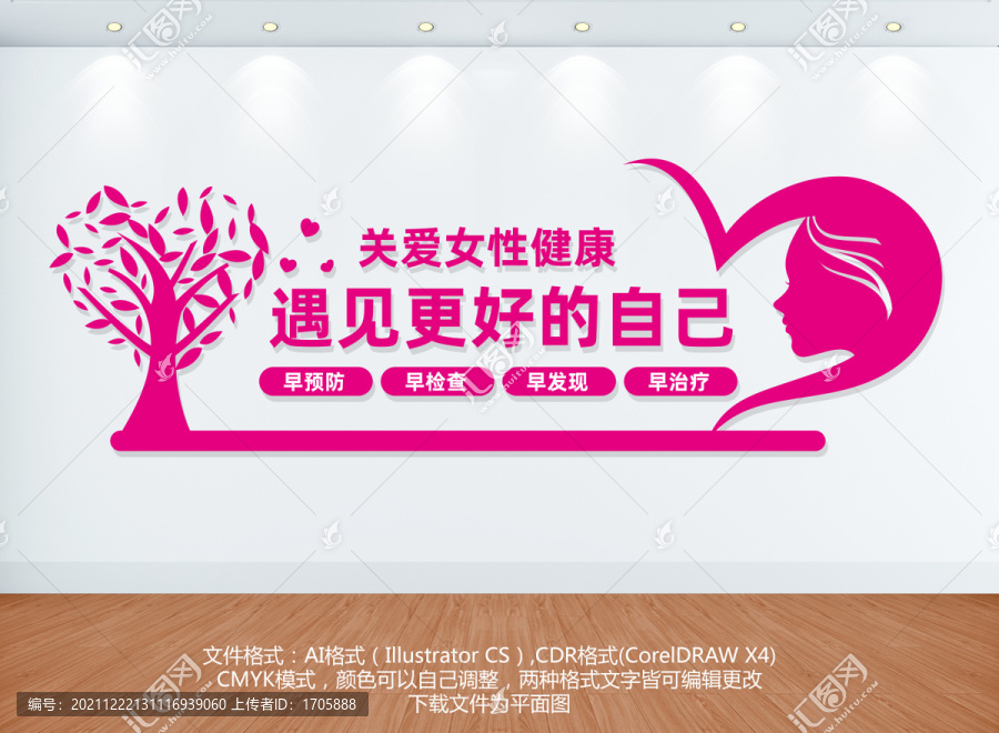 女性健康文化墻