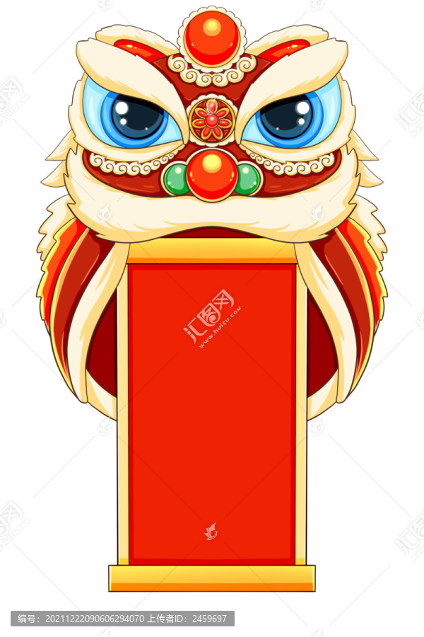 国潮新年春节舞狮挂件挂饰
