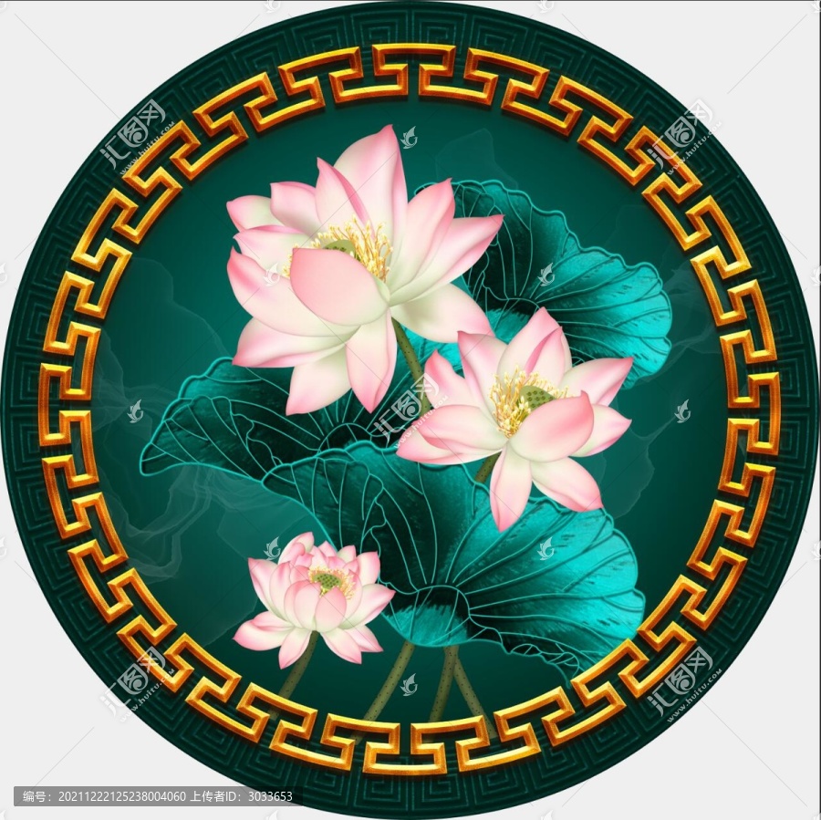 荷花裝飾畫