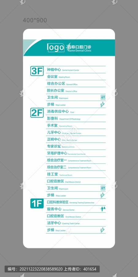 口腔門診樓層導(dǎo)視