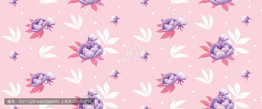 紫色芍藥無(wú)縫背景