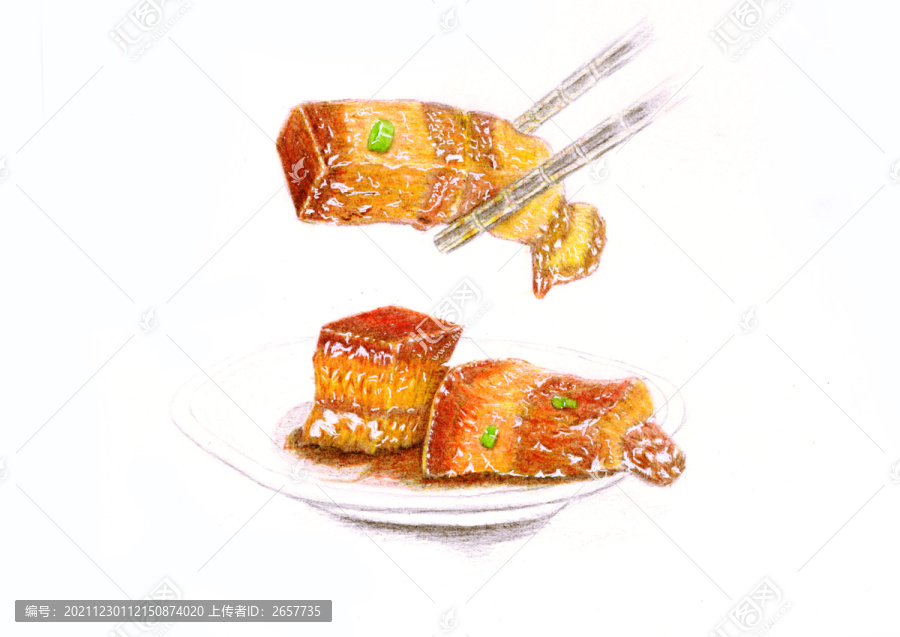 手繪紅燒肉