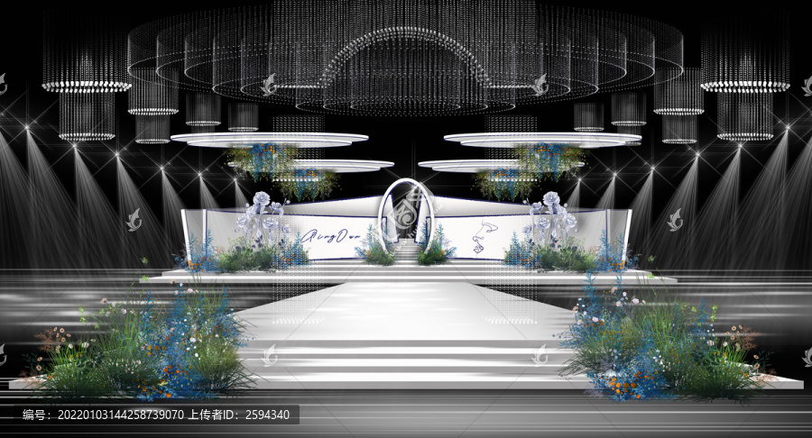 高級簡約秀場風(fēng)婚禮效果圖