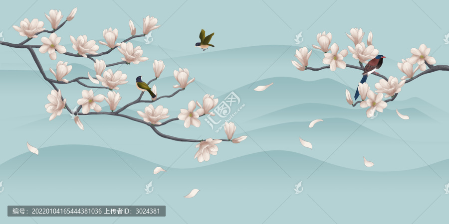 新中式花鳥(niǎo)畫
