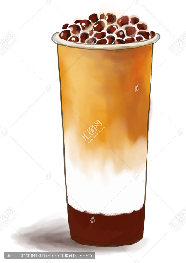 爆豆紅豆奶蓋