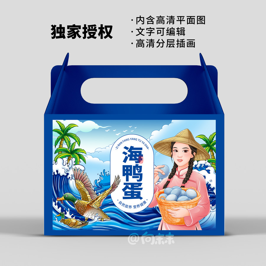 海鴨蛋插畫(huà)