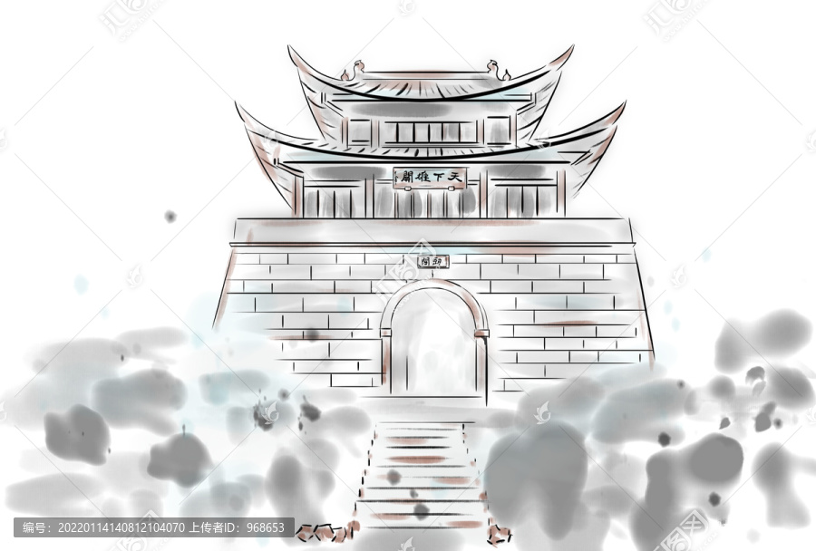 板繪劍門關(guān)