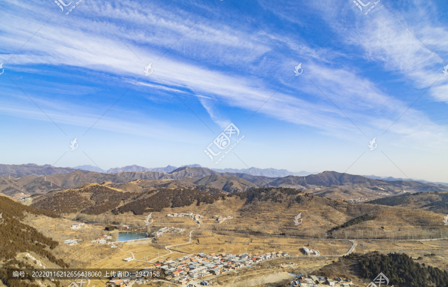 天津蓟县泥河村冬季风光