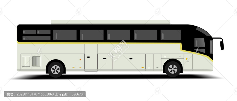 豪華公路車大巴車手繪原創(chuàng)
