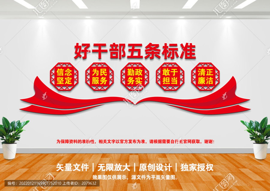 好干部五條標(biāo)準(zhǔn)文化墻