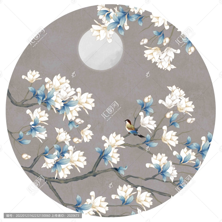 玉蘭花插畫