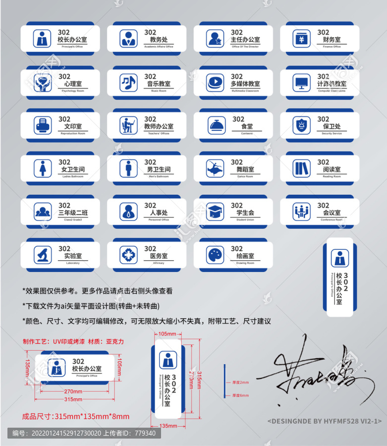 學校導視標牌