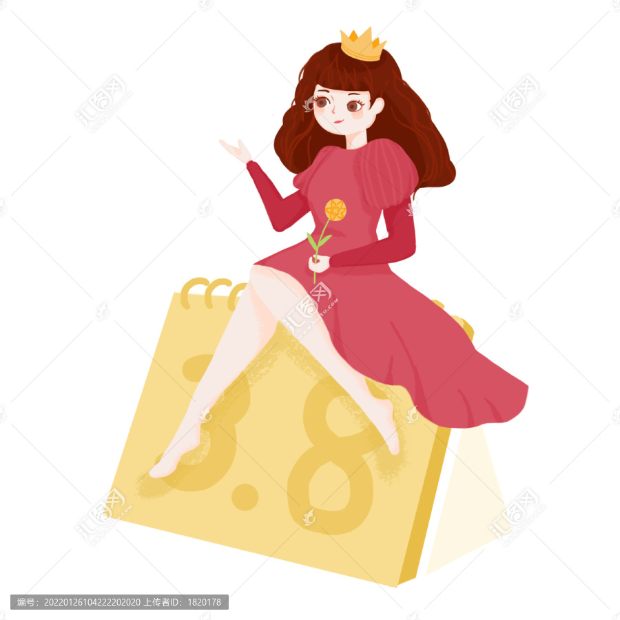 卡通創(chuàng)意38婦女節(jié)
