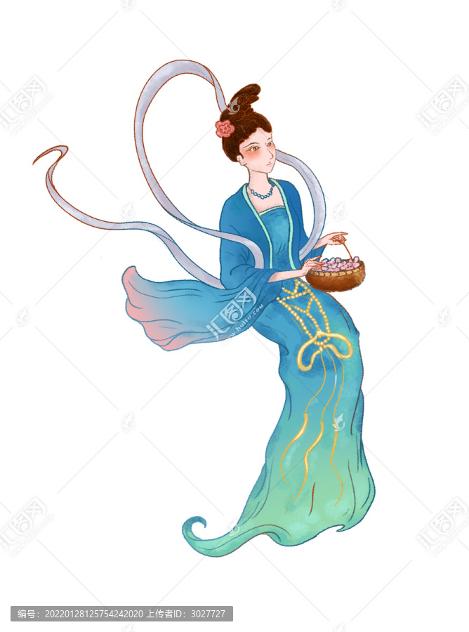 古風國風人物美人坐姿