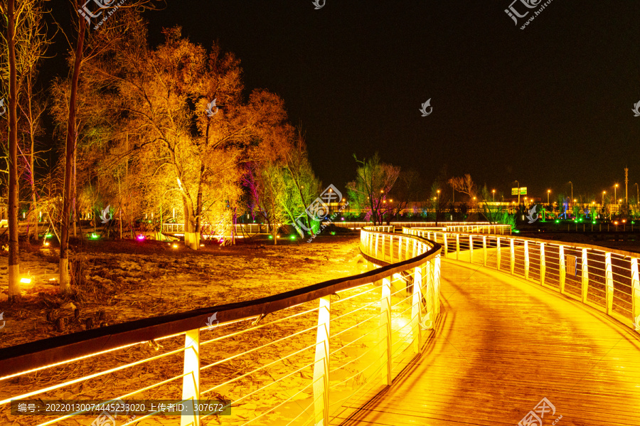 南溪湿地公园夜景