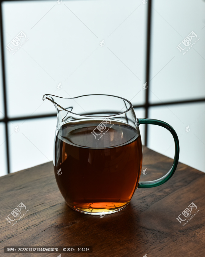 中国普洱红茶汤水实景图