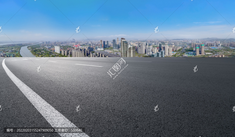高速公路和城市景观