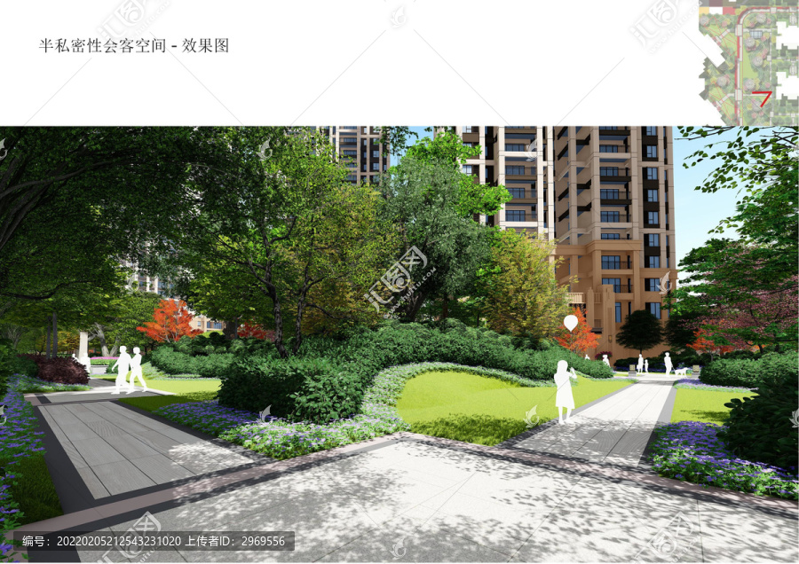 地產(chǎn)園林局部效果圖