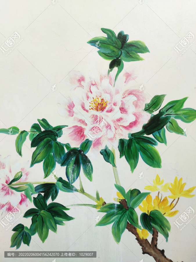 牡丹新中式花卉裝飾畫