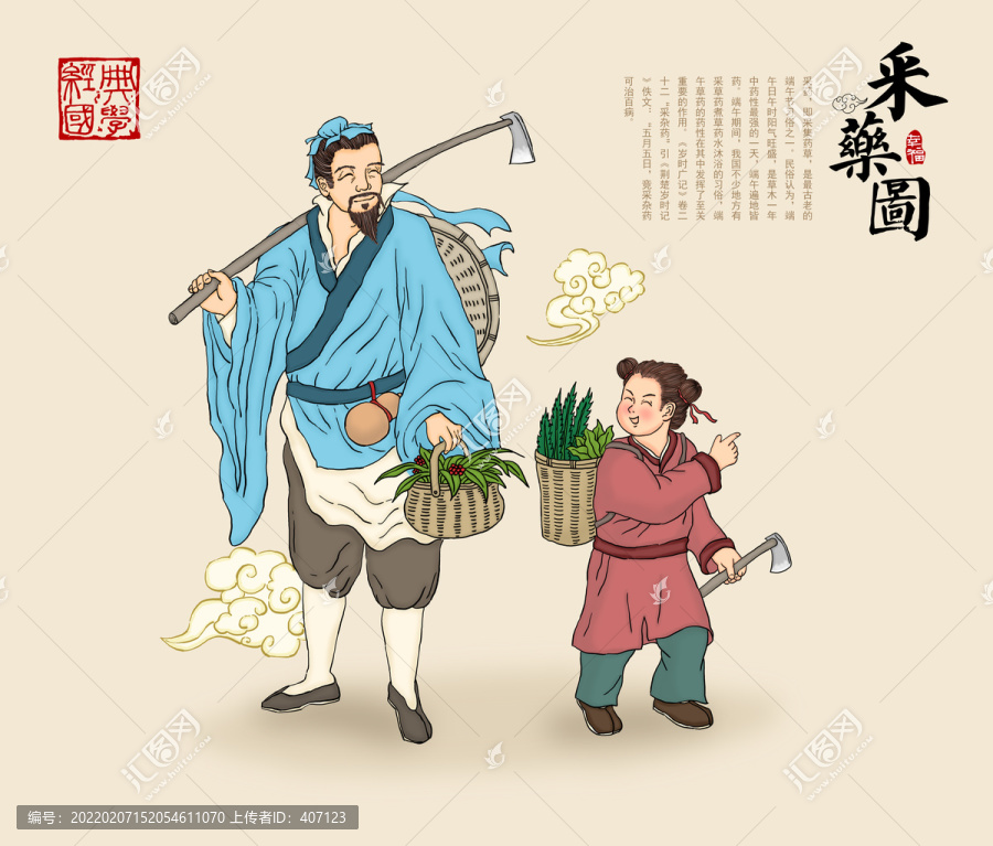 采藥圖