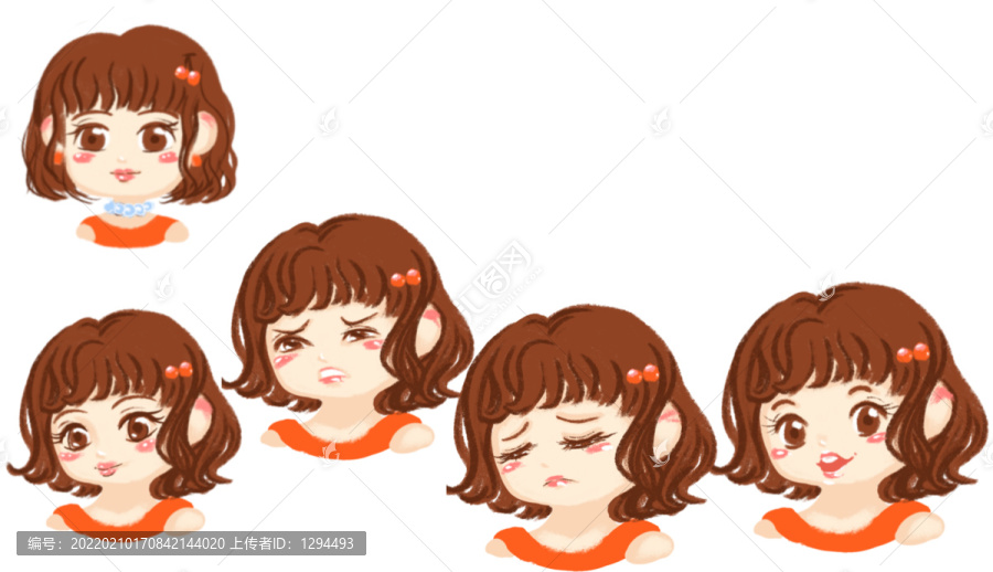 人物喜怒哀樂(lè)表情包注意分辨率