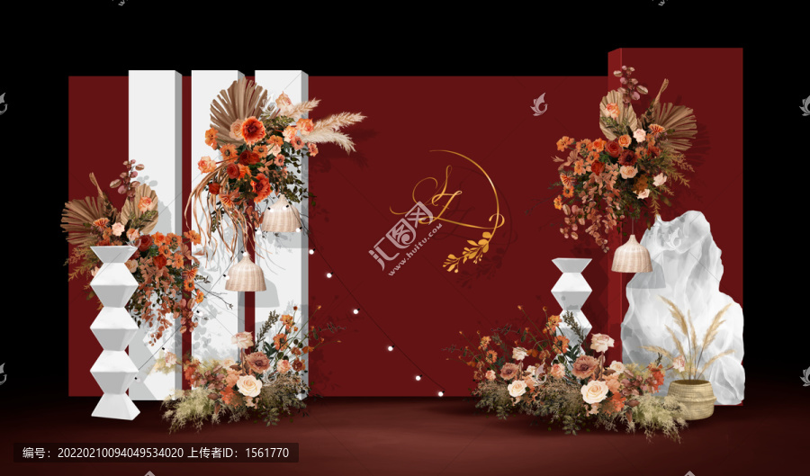 紅白婚禮效果圖