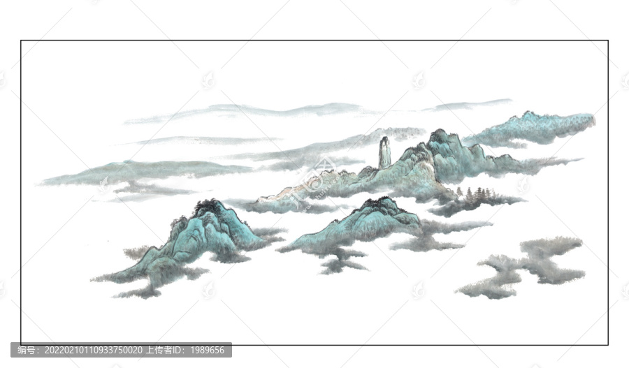 青綠山水畫