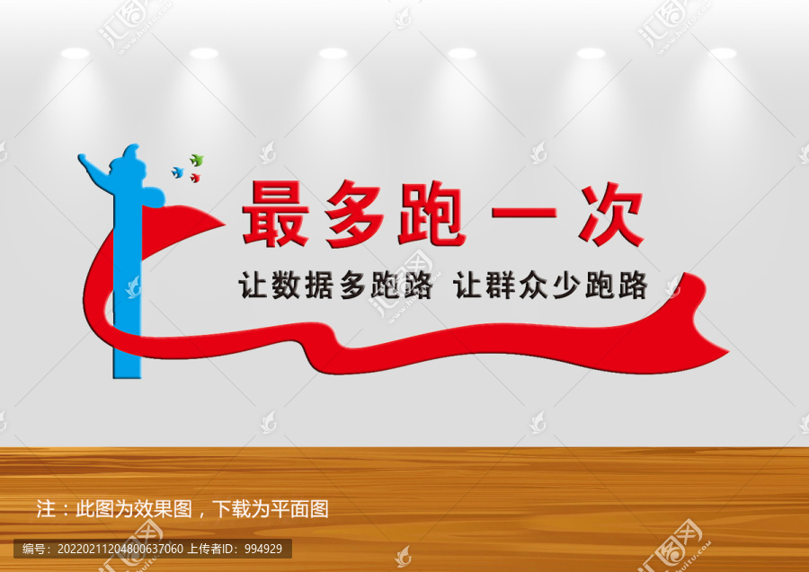 最多跑一次文化墻宣傳展板