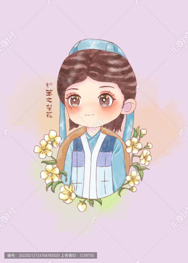 Q版紅樓夢人物妙玉之梨花