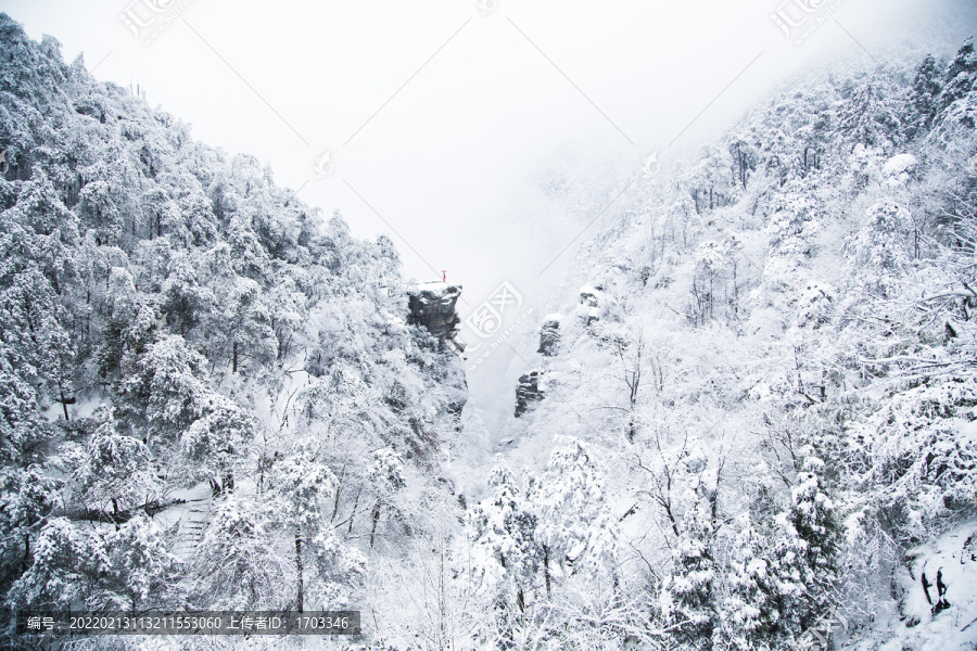 庐山雪景
