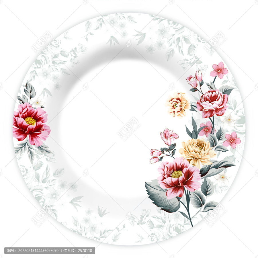 牡丹花紋