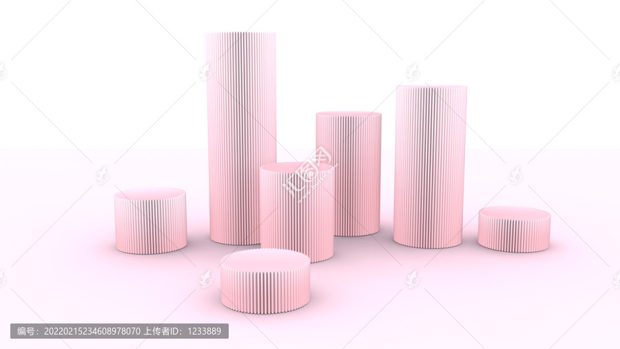 柱形展臺