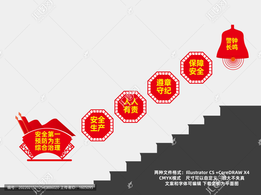 安全生產(chǎn)樓梯文化