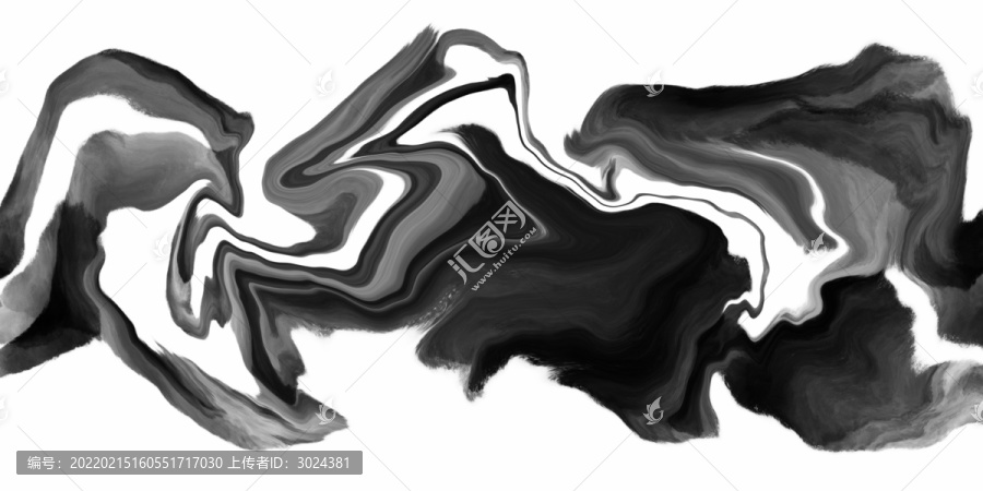 抽象水墨畫