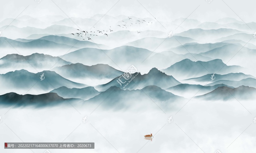 新中式山水畫