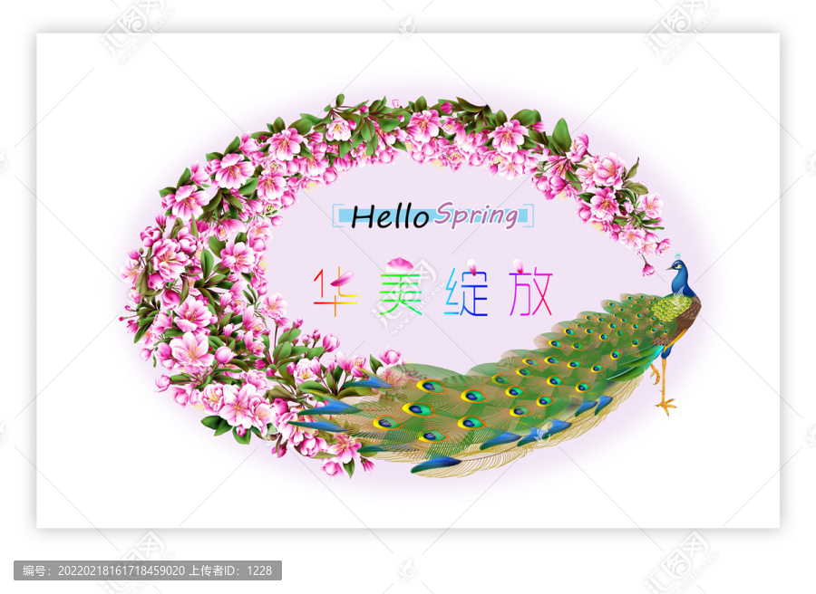 春季孔雀主題