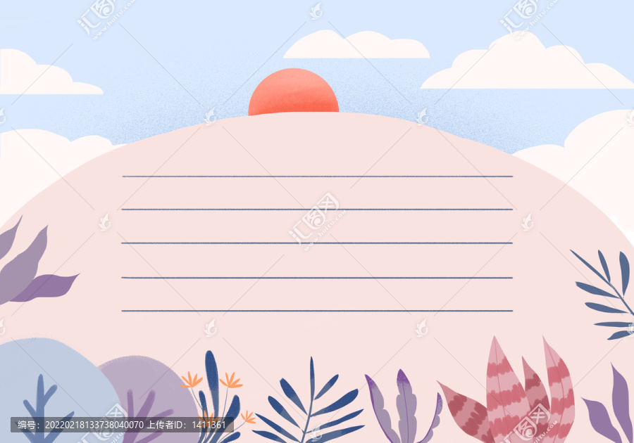 明信片插畫設(shè)計(jì)