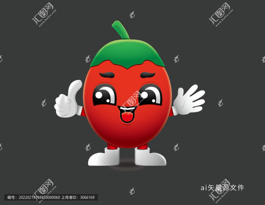 卡通枸杞