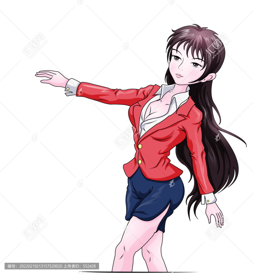 職場(chǎng)美女卡通插畫