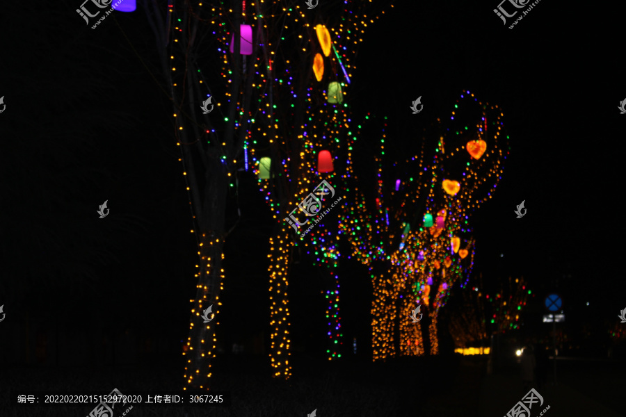 树木装饰彩灯花灯