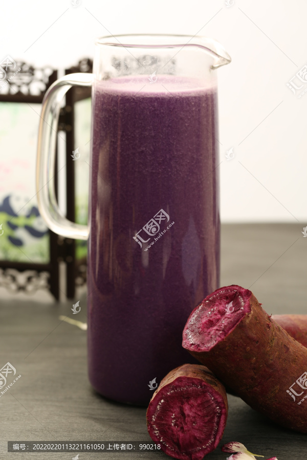 紫薯牛奶汁