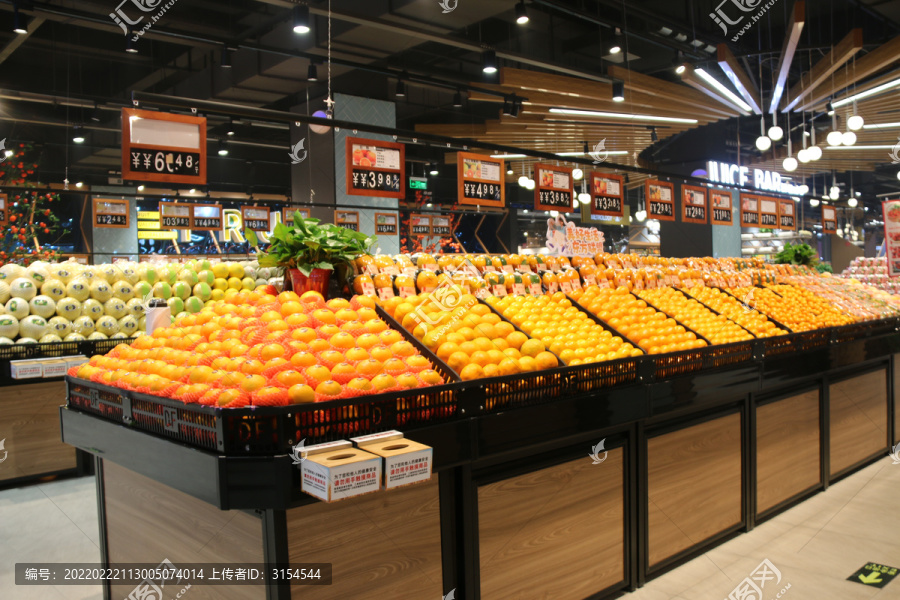 超市柑橘陈列
